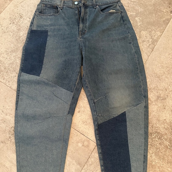 Veronica Beard Charlie Barrel Colorblock Jean - Picture 1 of 2